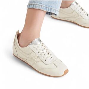Dolce Vita Cream and Silver Women's Sneakers